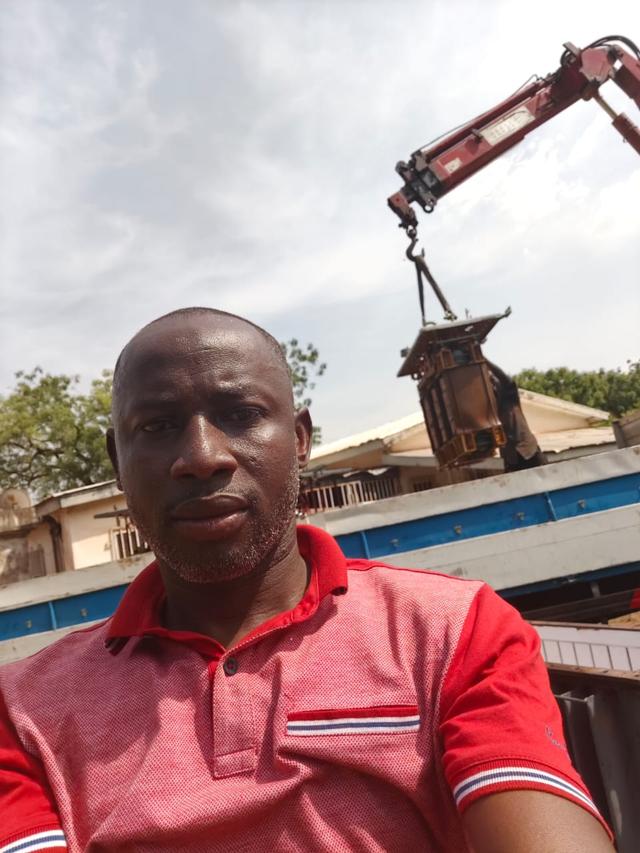 Dismantling an Excavator at site